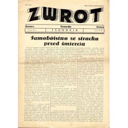 Zwrot. Prawo, prawda, praca. Tygodnik. R.1 (1937). Nr 18 (5 grudnia 1937)