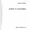 Zamek w Malborku