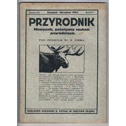 Przyrodnik. Miesięcznik, poświęcony naukom przyrodniczym. R.1 (1924). Z. 8/9 (Sierpień - Wrzesień 1924)