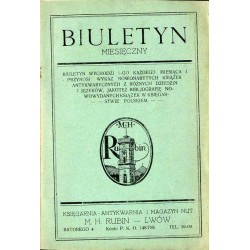 Biuletyn Miesięczny Księgarsko-Antykwarski. R. 7 (1928). Nr 7-8 (Lipiec - Wrzesień 1928) / Księgarnia Antykwarnia i Magazyn Nut