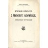Uwagi ogólne o produkcyi sadowniczej i handlu owocami