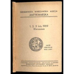 [Warszawski Antykwariat Naukowy] 17 Aukcja Warszawskiego Antykwariatu Naukowego. Oferta [1-3.02.1989]
