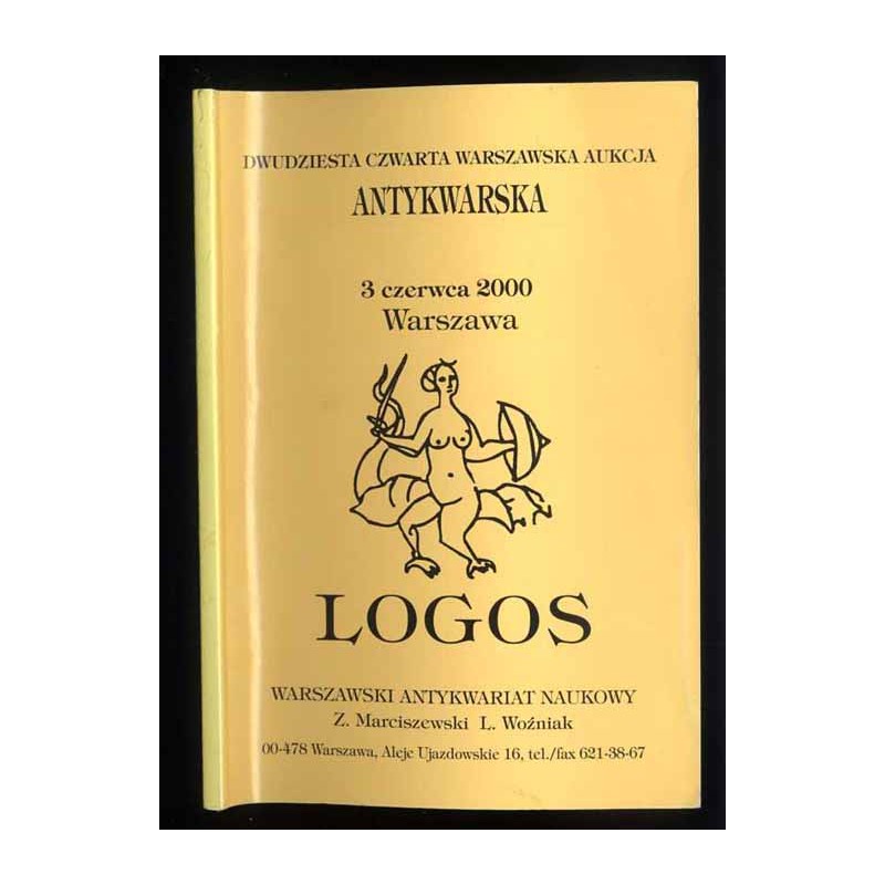 Dwudziesta czwarta Warszawska Aukcja Antykwaryczna. Katalog. [3.06.2000]