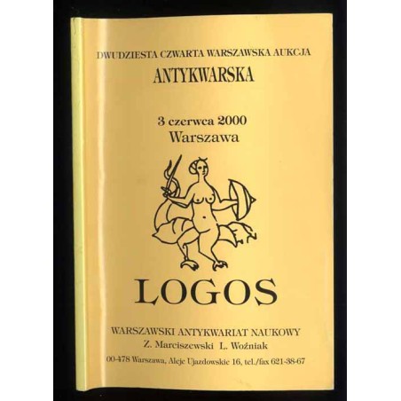 Dwudziesta czwarta Warszawska Aukcja Antykwaryczna. Katalog. [3.06.2000]