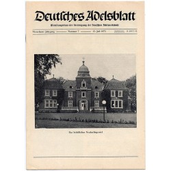Deutsches Adelsblatt. 14. Jahrgang (1975). Nr 7 (15 VII 1975) [Das Schloßchen Neuharlingersiel]