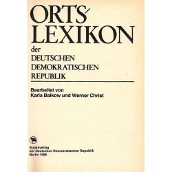 Ortslexikon der Deutsche Demokratische Republik