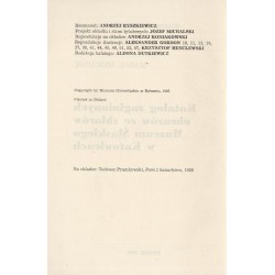 Katalog zaginionych obrazów ze zbiorów Muzeum Śląskiego w Katowicach