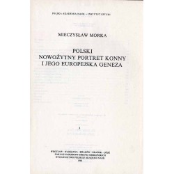 Polski nowożytny portret konny i jego europejska geneza