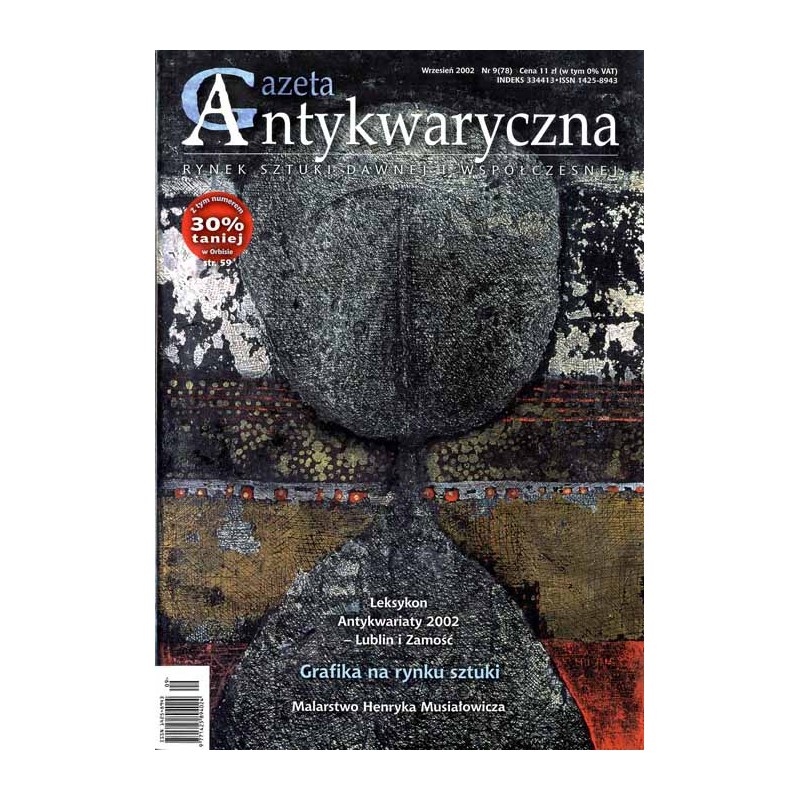 Gazeta Antykwaryczna. Rynek sztuki dawnej i współczesnej. (2002). Nr 9 (78) (wrzesień 2002)