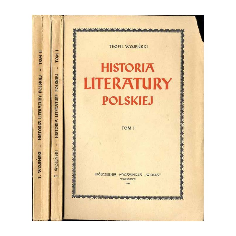 Historia literatury polskiej. T. 1-2 w 2 woluminach (komplet)