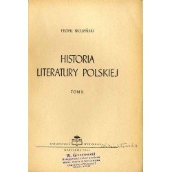 Historia literatury polskiej. T. 1-2 w 2 woluminach (komplet)