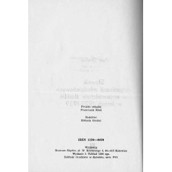 Słownik organizacji młodzieżowych w województwie śląskim w latach 1922-1939