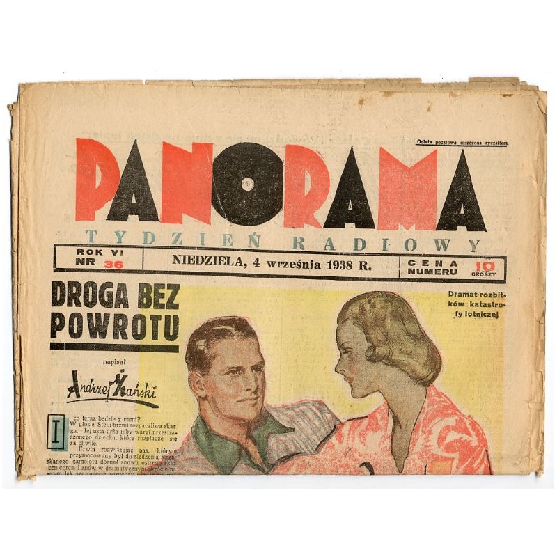 Panorama. Tydzień radiowy. R.6 (1938). Nr 36 (4 września 1938)