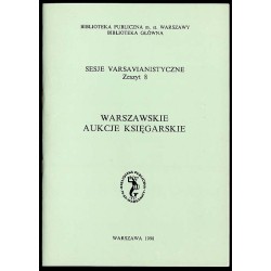 Warszawskie aukcje księgarskie