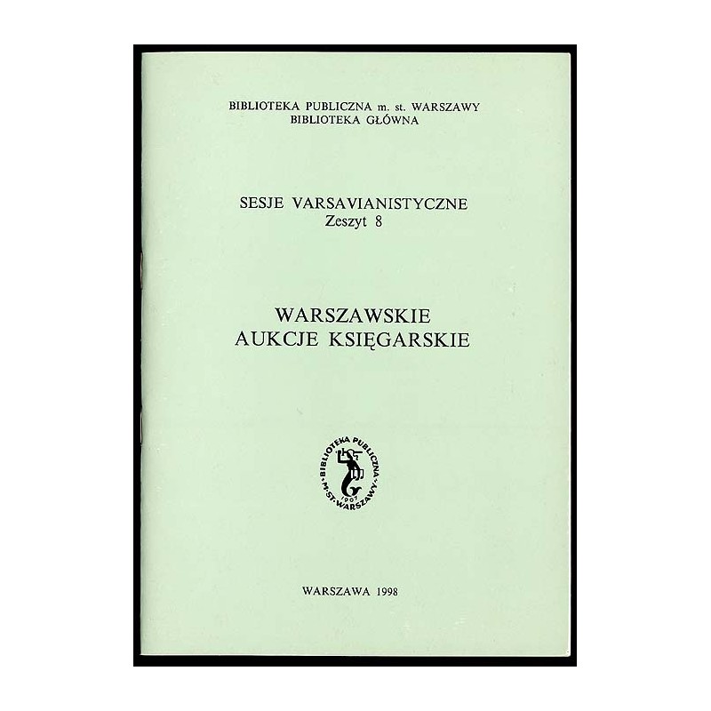 Warszawskie aukcje księgarskie
