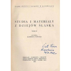 Studia i Materiały z Dziejów Śląska. T.4 (1962)