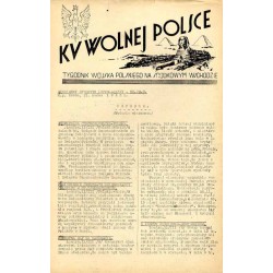 Ku Wolnej Polsce. Tygodnik Wojska Polskiego na Środkowym Wschodzie. Codzienny biuletyn informacyjny. 1942. Nr 33-B (11 marca 194