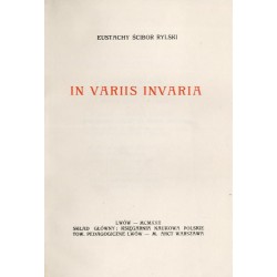 In variis invaria