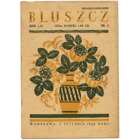 Bluszcz. Społeczno-literacki ilustrowany tygodnik kobiecy. R.61 (1928). Nr 2 (7 stycznia 1928)
