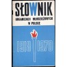 Słownik organizacji młodzieżowych w Polsce 1918-1970