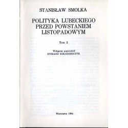 Polityka Lubeckiego przed powstaniem listopadowym. 2t