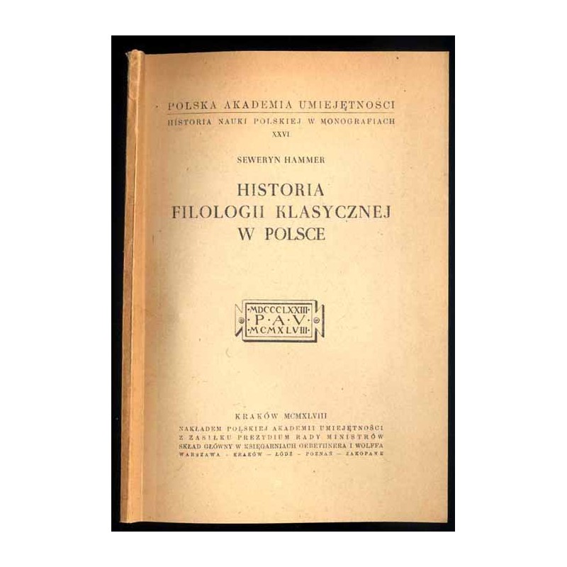 Historia filologii klasycznej w Polsce