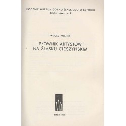 Słownik artystów na Śląsku Cieszyńskim