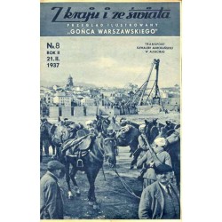Z Kraju i ze Świata. Przegląd ilustrowany "Gońca Warszawskiego". R.2 (1937). Nr 8 (21 lutego 1937) / Transport kawalerii marokań