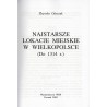 Najstarsze lokacje miejskie w Wielkopolsce (do 1314 r.)
