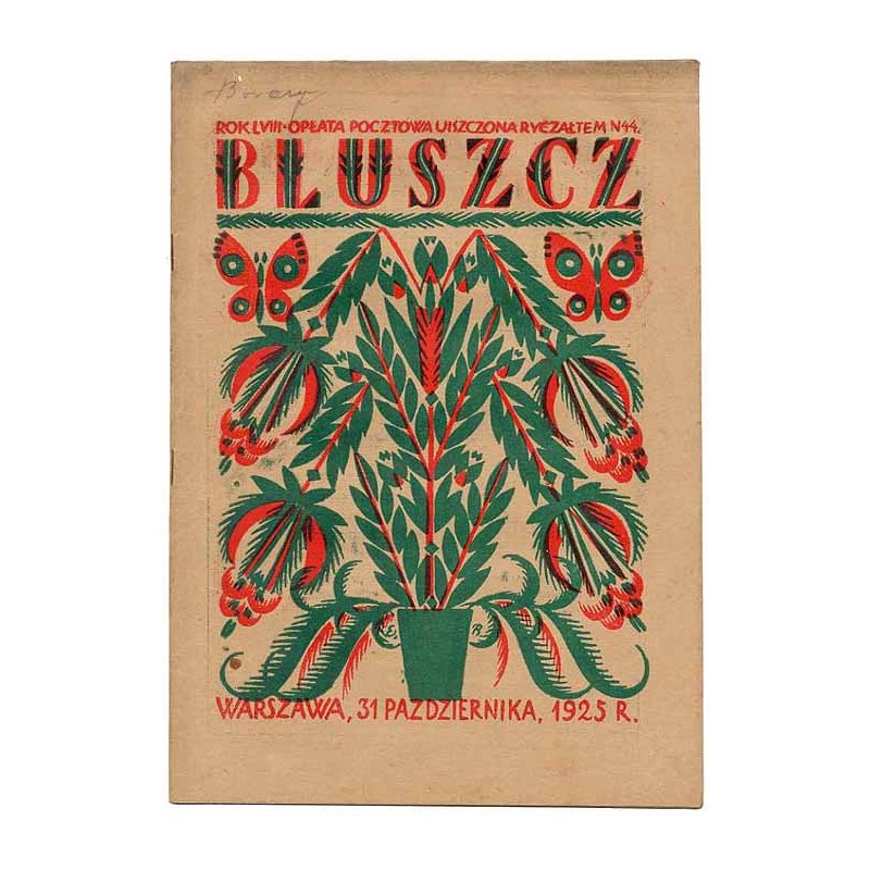 Bluszcz. Pismo tygodniowe ilustrowane dla kobiet. R.58 (1925). Nr 44 (31 października 1925)
