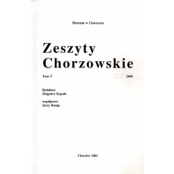 Zeszyty Chorzowskie. T.5 (2000)