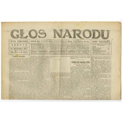 Głos Narodu. R.25 (1917). Nr 194 (18 sierpnia 1917). Wydanie poranne