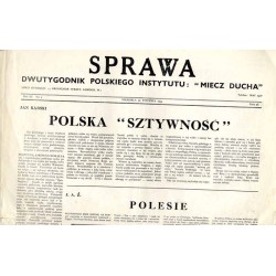 Sprawa. Dwutygodnik Polskiego Instytutu: "Miecz Ducha"  The Common Cause. Fortnightly of the Polish Section of the "Sword of th