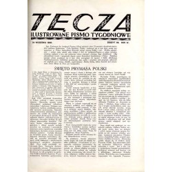 Tęcza. Ilustrowane pismo tygodniowe. R.4 (1930). Z. 38 (20 września 1930) / Stanisław Repeta / August Hlond / św. Augustyn / Świ