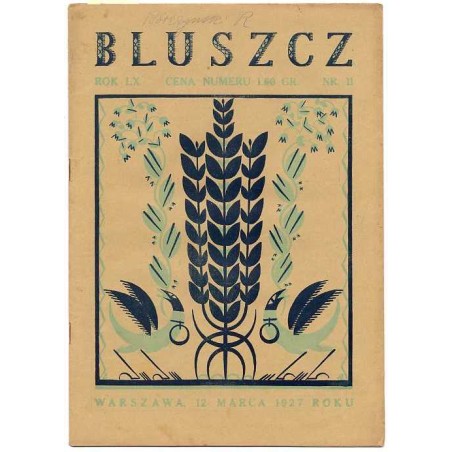 Bluszcz. Społeczno-literacki ilustrowany tygodnik kobiecy. R.60 (1927). Nr 11 (12 marca 1927)