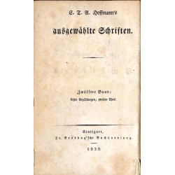E.T.A. Hoffmann's ausgewählte Schriften. B.11-12, 14-15. 4voluminy