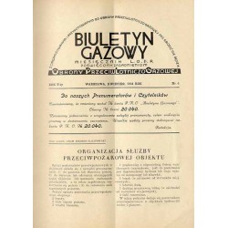 Biuletyn Gazowy. Miesięcznik L.O.P.P. poświęcony zagadnieniom ochrony przeciwlotniczo-gazowej. R.5 (1934). Nr 4 (kwiecień 1934)