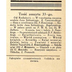 Tęcza. Ilustrowane pismo tygodniowe. R.3 (1929). Z. 33 (17 sierpnia 1929) / Zbigniew Pronaszko / Jan III Sobieski oraz rodzina i