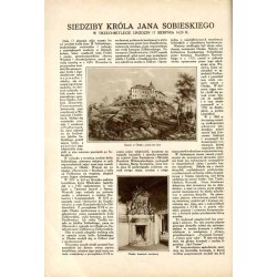 Tęcza. Ilustrowane pismo tygodniowe. R.3 (1929). Z. 33 (17 sierpnia 1929) / Zbigniew Pronaszko / Jan III Sobieski oraz rodzina i