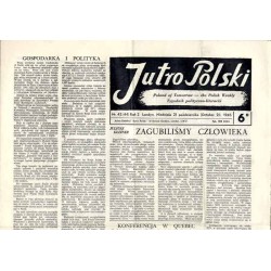 Jutro Polski. Tygodnik polityczno-literacki  Poland of Tomorrow. The Polish Weekly. R.2 (1945). Nr 42 (44) (21 października 194