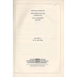 Henner Wachholtz Galerie Antiquariat Auktionen. Auktion VI: Wertvolle Bücher. Stadtansichten und Landkarten. Alte & moderne Grap