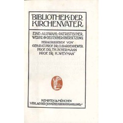 Bibliothek der Kirchenväter. Eine Auswahl Patristischer Werke in deutscher übersetzung. Reihe 1. B. 26: Des heiligen Kirchenlehr