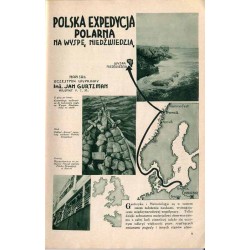Tęcza. Ilustrowane pismo miesięczne. R.7 (1933). Nr 5 / Aleksander Augustynowicz / Polska ekspedycja polarna na Wyspę Niedźwiedz