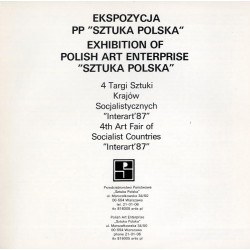 Interart 87. Ekspozycja PP [Państwowego Przedsiębiorstwa] "Sztuka Polska". Exhibition of Polish Art Enterprise "Sztuka Polska".