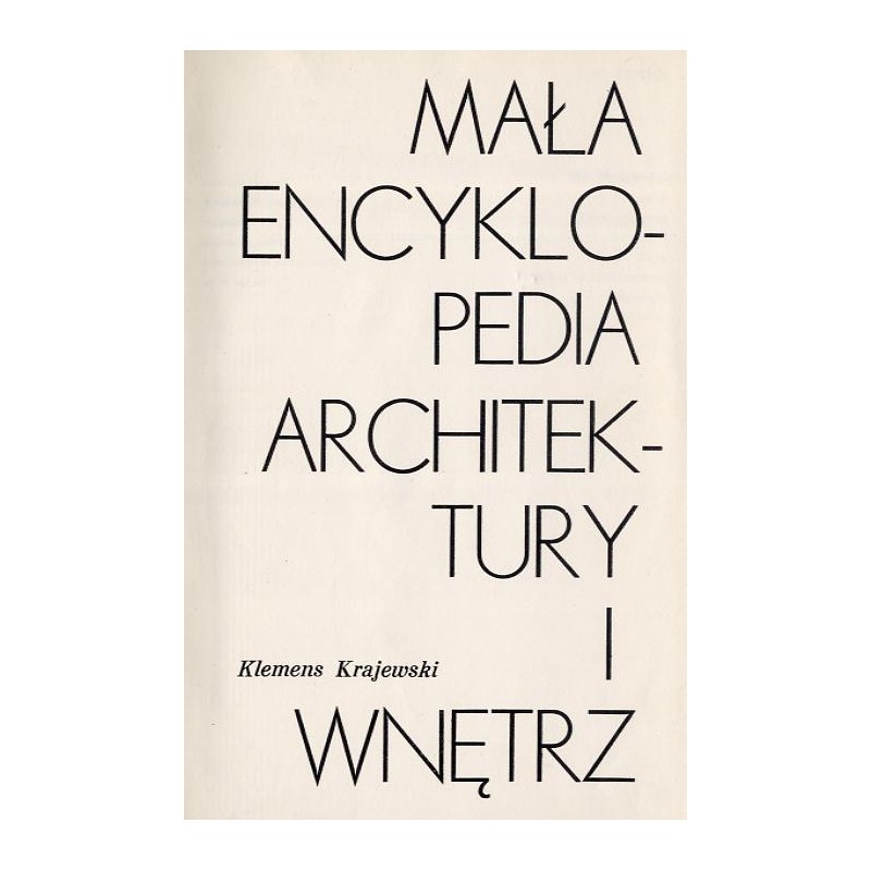 Mała encyklopedia architektury i wnętrz