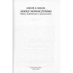 Adolf Nowaczyński. Między modernizmem a pozytywizmem