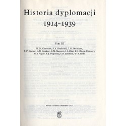 Historia dyplomacji. T.3: 1914-1939