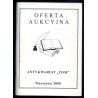 [Antykwariat "TOM" Tomasz Marszewski] Oferta aukcyjna Antykwariat "TOM" Warszawa 2000