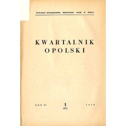 Kwartalnik Opolski. R.6 (1960). Nr 1 (21)