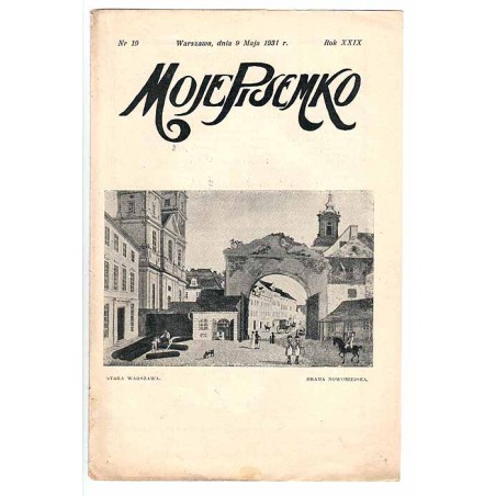 Moje Pisemko. R.29 (1931). Nr 19 (9 maja 1931)
